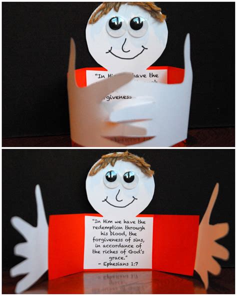 Tell students that this represents sin. . Forgiveness craft for sunday school